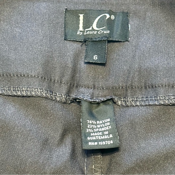 Cropped Ankle Pants Laura Cruz Nylon Rayon Stretch Pullon - Picture 4 of 6